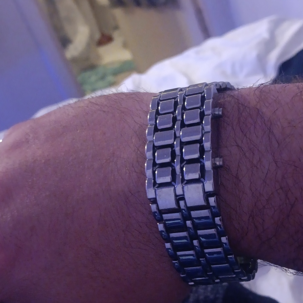 Watch/Bracelet  silver. Unknown brand
